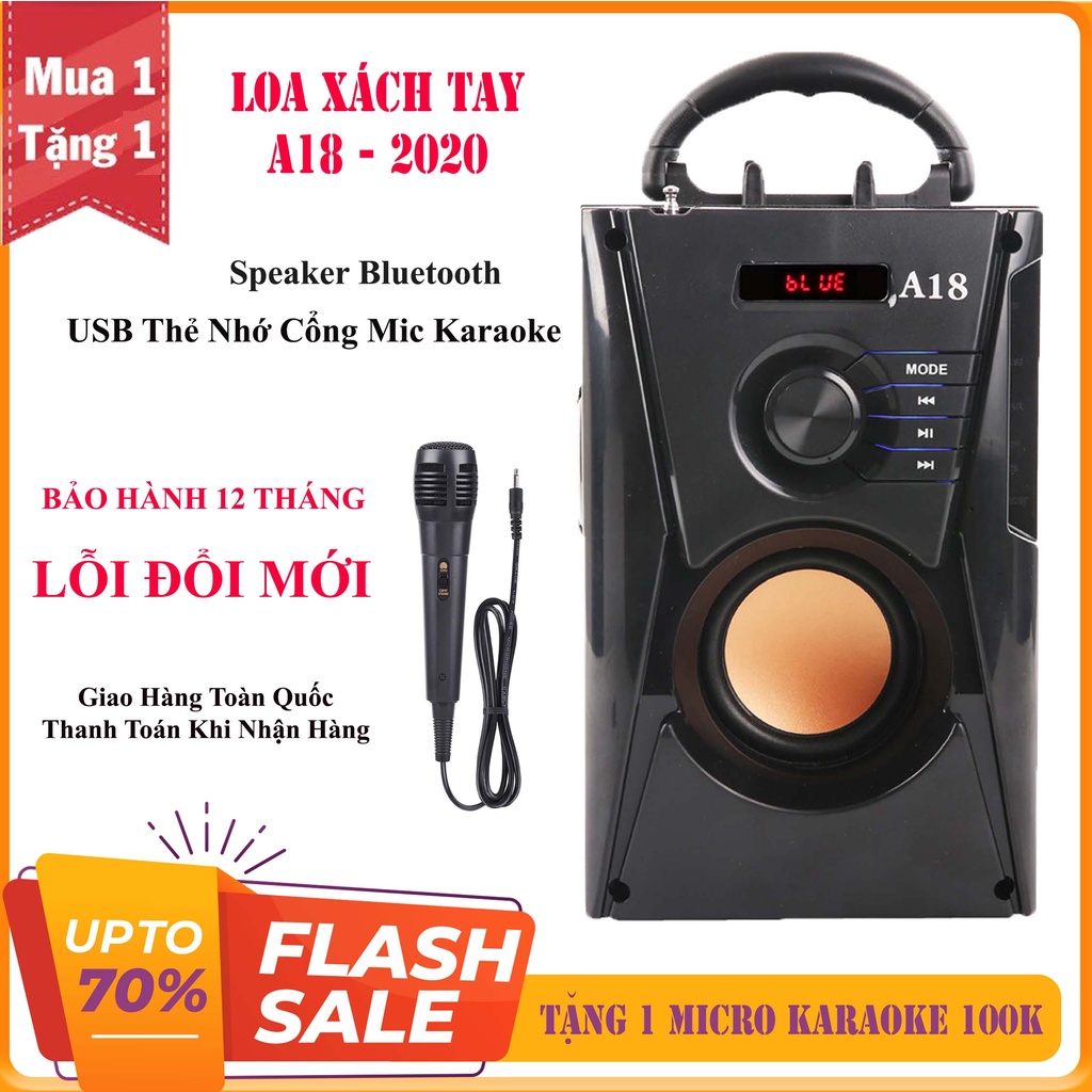 Loa hát karaoke có mic - Loa Công Suất Lớn - Loa A300 Hozito Cao Cấp Omono 2020 Đi kèm Loa Hat Karaoke Bluetooth Kẹo Kéo