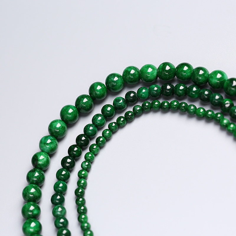 Chuỗi Hạt Tròn Bằng Sắt Màu Xanh Dương Chất Lượng Cao Dùng Làm Trang Sức DIY