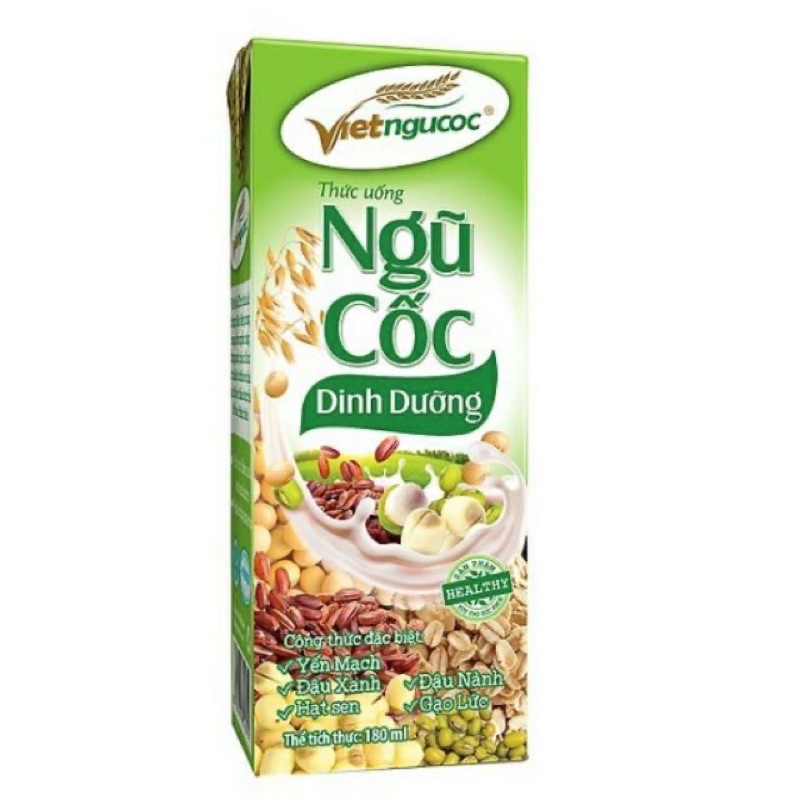 Lốc 4 hộp ngũ cốc dinh dưỡng vietngucoc 180ml