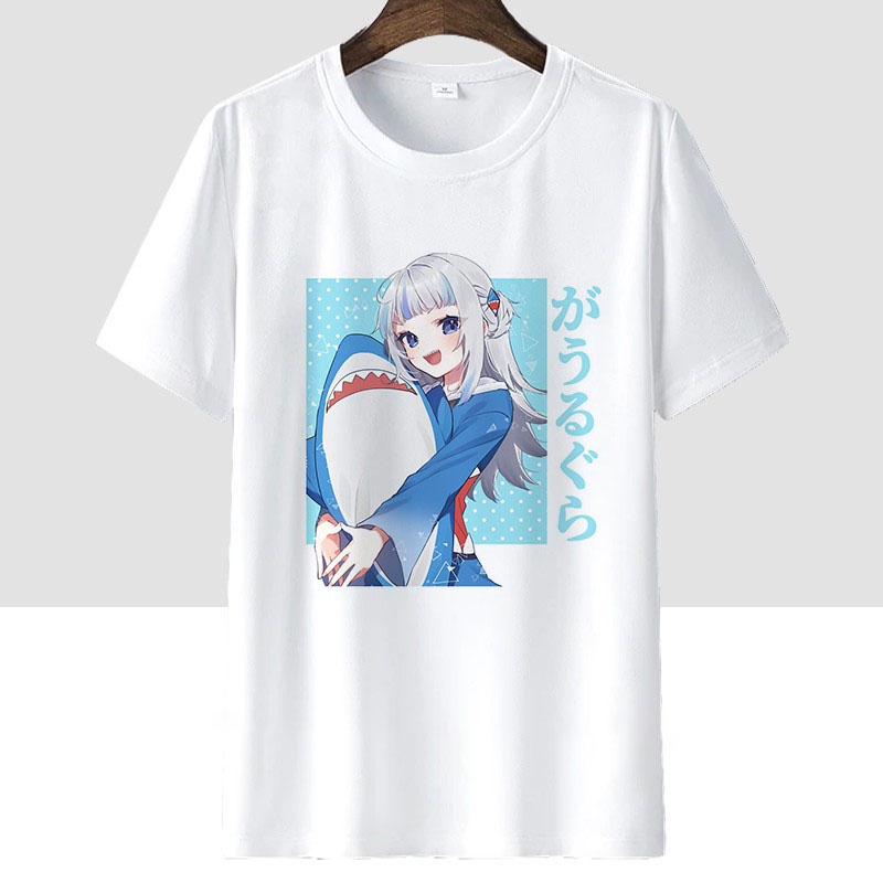 BST Áo thun Hololive Gawr Gura Anime ngắn tay mẫu cực HOT