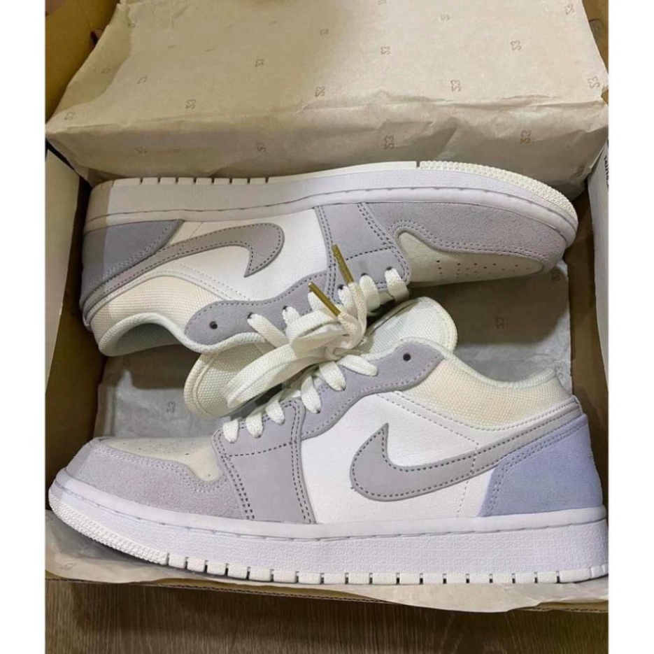 Giày thể thao sneaker Jodan 1 xám xanh thấp cổ nam nữ full box bill