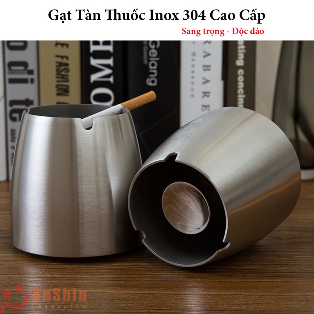Gạt tàn thuốc lá Inox 304 cao cấp - dụng cụ gạt tàn thuốc lá