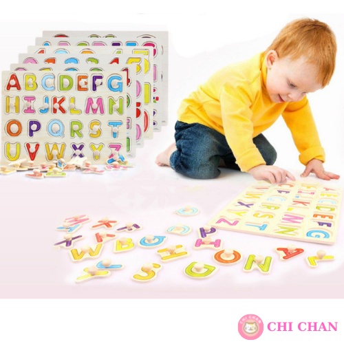 Đồ chơi bảng núm gỗ ghép hình nhiều chủ để, đồ chơi giáo dục, phát triển trí tuệ - Chi chan 009