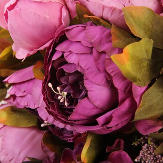 Hoa lụa, cành mẫu đơn bông lớn siêu đẹp Peaniy -106