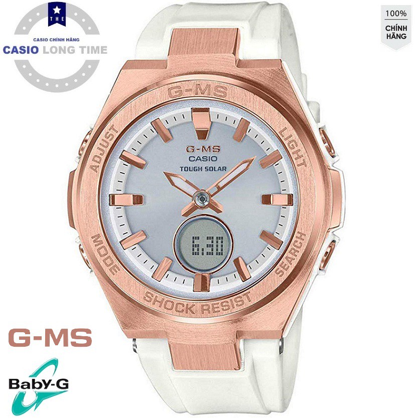 Đồng Hồ Nữ Casio Baby G MSG-S200G-7ADR Dây Nhựa - Pin Năng Lượng - Chống Nước 100m