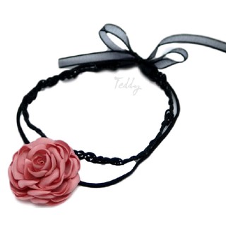 Vòng cổ, dây cổ choker hoa hồng lụa
