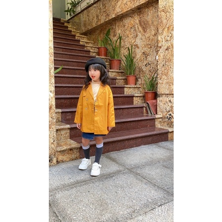 Áo vest kaki, ren sau lưng cho bé gái. Size 6m-4T, 6-16kg