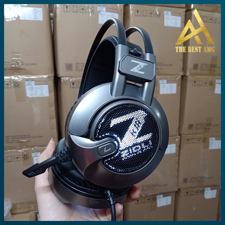 Tai Nghe Headphone Gaming Đèn LED 7 Màu RGB Có Mic ZIDLI ZH-V6 Pro Tai Nghe Nhạc Máy Tính PC Laptop Chuyên Game Có Dây