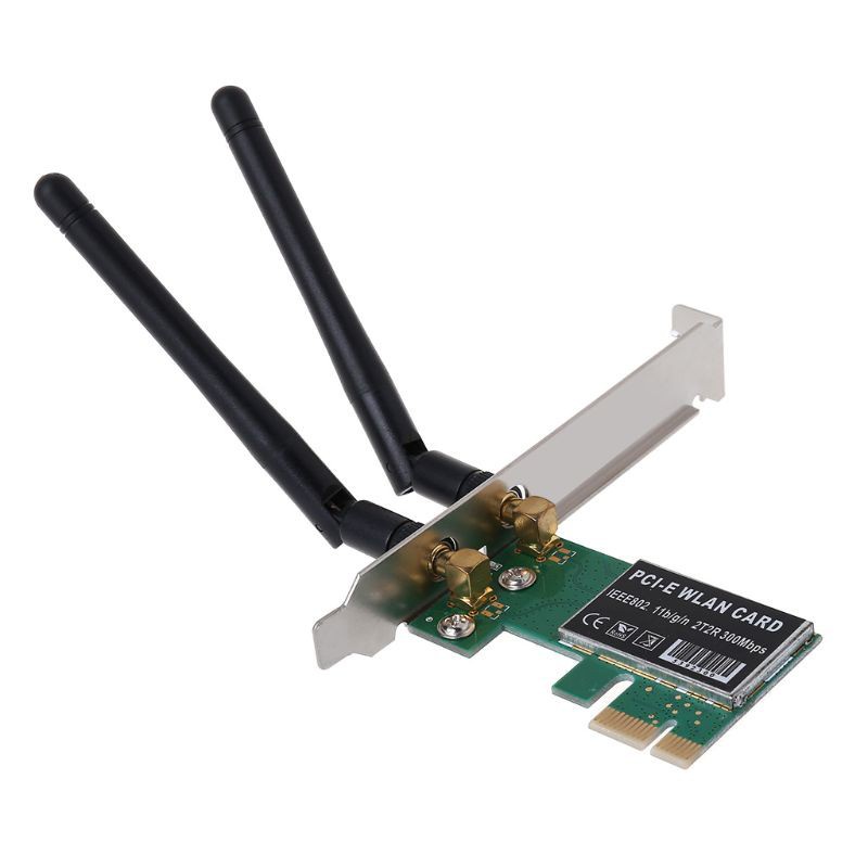 Thẻ Mạng Không Dây Pci-E 300mbps Có Ăng Ten Cho Máy Tính