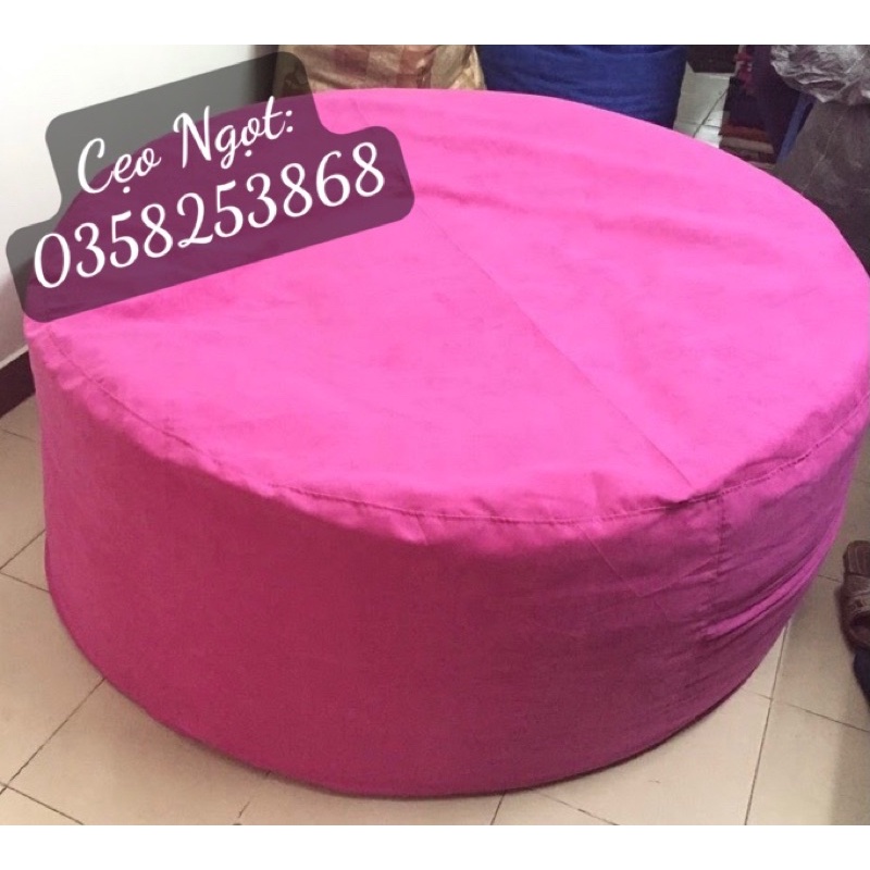 Ghế lười hạt xốp bánh rán tròn trụ