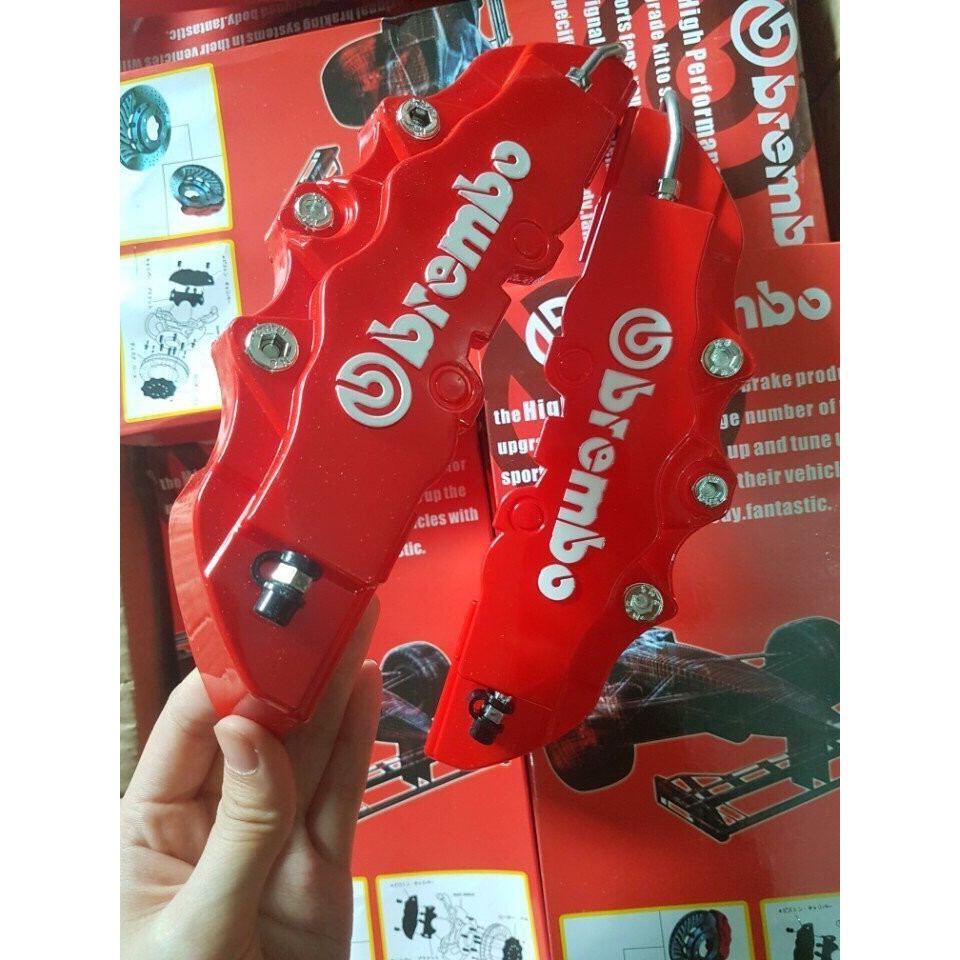 Bộ 2 Ốp má phanh Brembo cho xe ô tô size 16-17inch