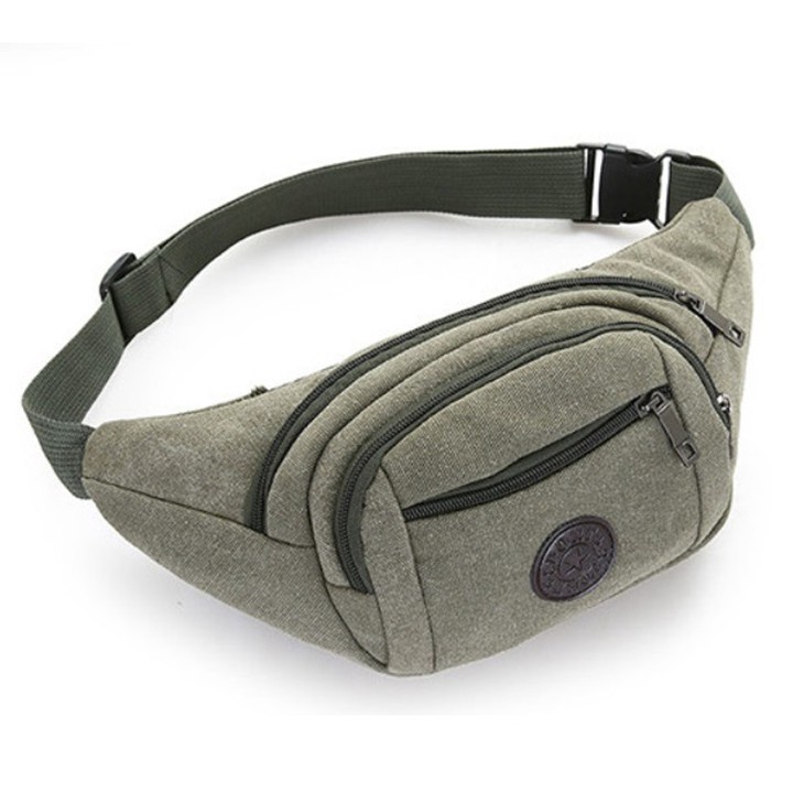 [Freeship 99k TQ] Túi đeo bụng nam, nữ chất liệu vải kaki siêu bền, có nhiều ngăn tiện dụng TUI-80 | BigBuy360 - bigbuy360.vn