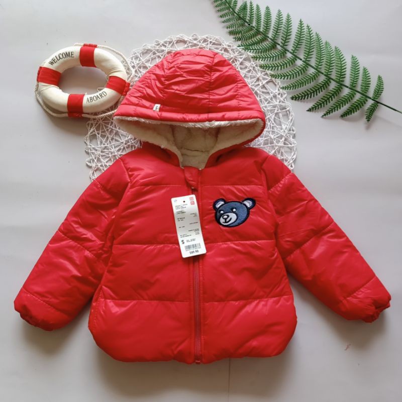 Áo phao LÔNG Gấu siêu ấm cho bé