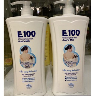 SỮA TẮM E100 SILKY trắng 800ml
