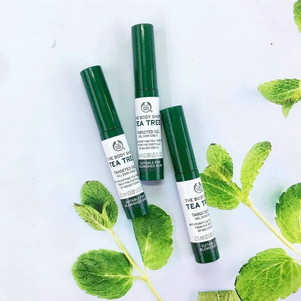 Gel Chấm Mụn The Body Shop Mờ Thâm Mụn Tinh Dầu Tràm Trà Tea Tree Targeted Gel - 2.5ml