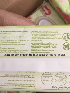 Khăn giấy ướt huggies