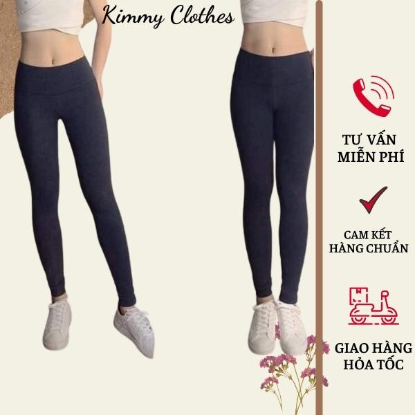 Quần legging, quần legging lửng, ngố, cạp cao bản to chất cotton siêu co giãn