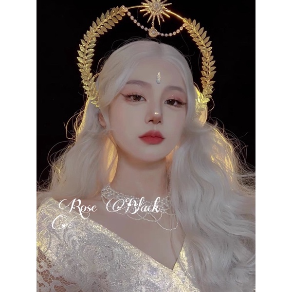 Bờm tóc  2 tầng lolita , cosplay nữ thần trend : “ tôi là thiên  Sứ  “ma  TTI-336