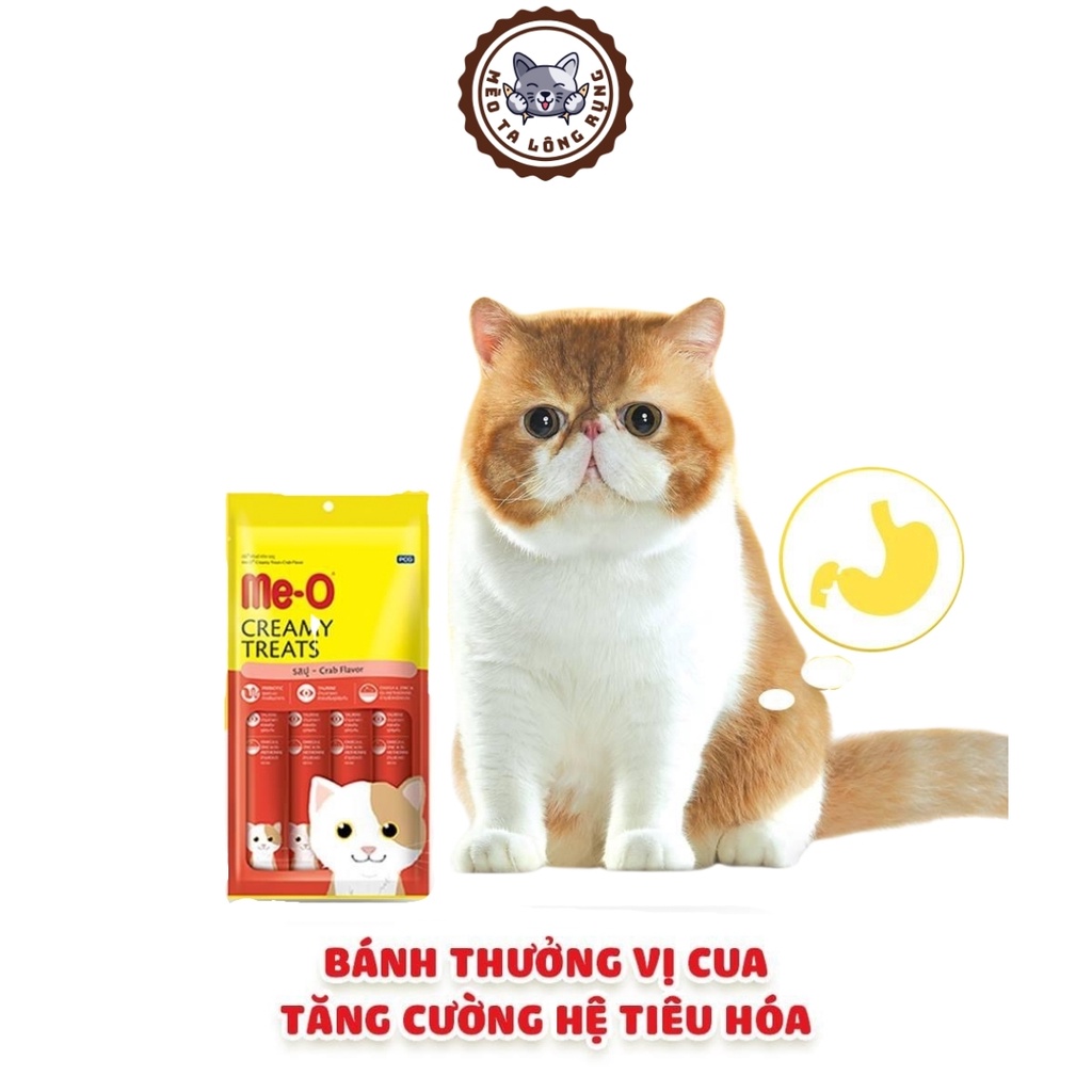 Đồ ăn cho mèo Me-O bánh thưởng dạng kem, MeO Creamy Treats 60g