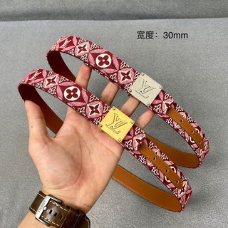 Thắt lưng nữ da thật cao cấp mẫu mới LV có 2 màu siêu xinh hoạ tiết logo mẫu mới 2021
