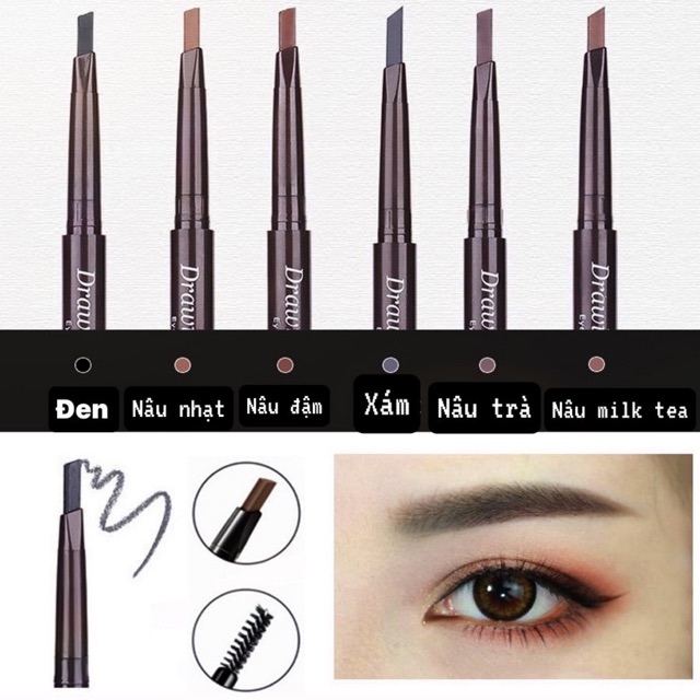 Chì kẻ lông mày siêu tiện dụng  6 màu | BigBuy360 - bigbuy360.vn