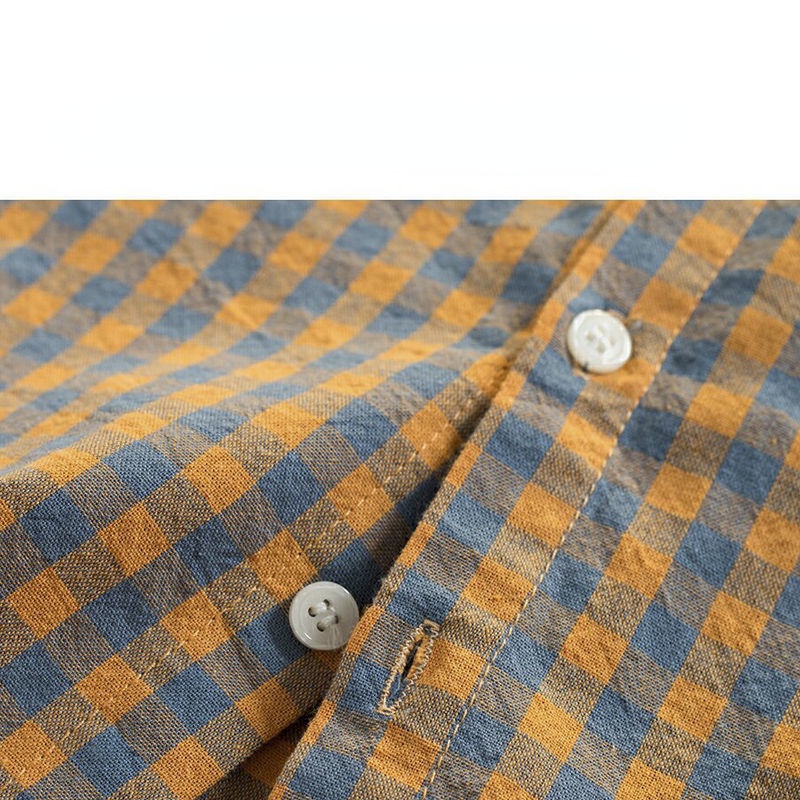 Áo Sơ Mi caro cho bé trai vải Cotton Sọc Ca Rô Thời Trang Thu Xuân Dành Cho Trẻ em