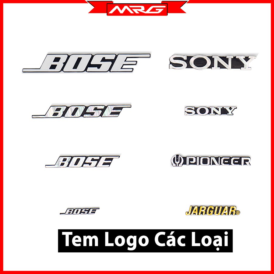 Tem Loa Logo Bose Sony Pioneer Jaguar. Giá 1 Chiếc