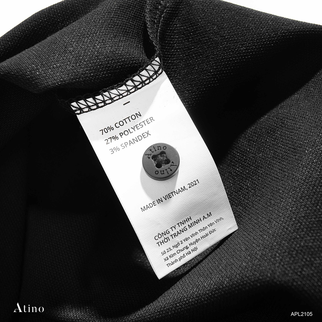 Áo Polo Nam ATINO LABEL thanh lịch vải cá sấu Cotton cao cấp thoáng mát chuẩn form regular APL2105 | BigBuy360 - bigbuy360.vn