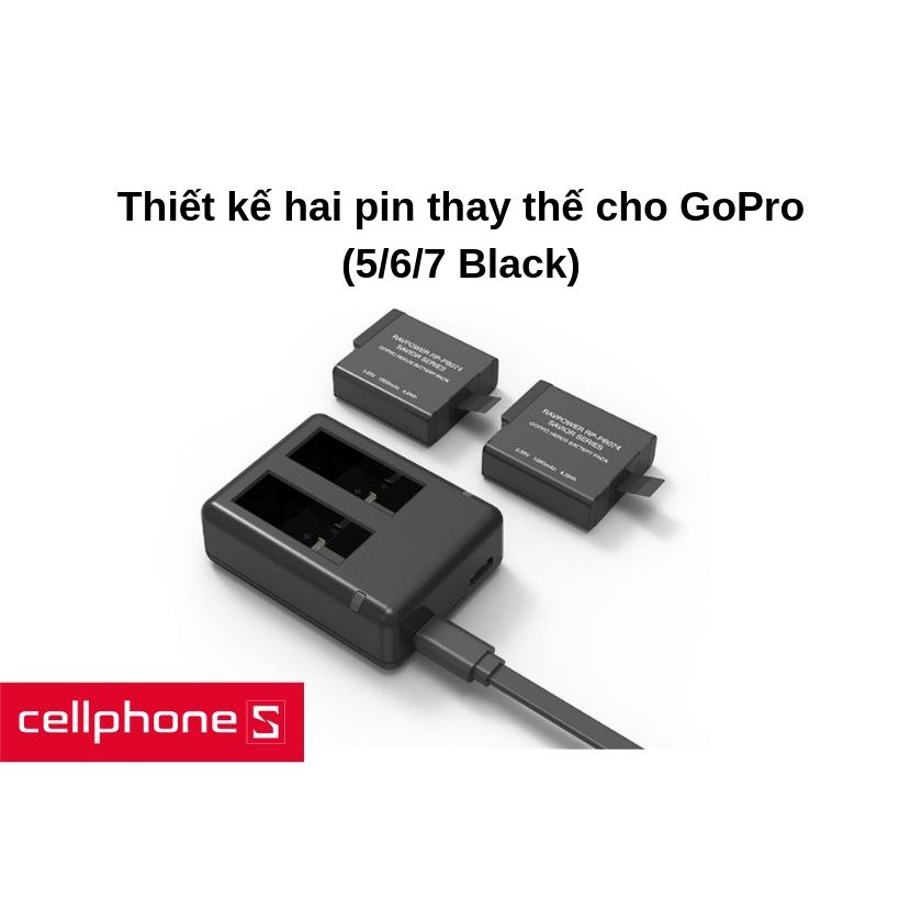 Sạc Đôi cho pin Gopro 5 6 7 8