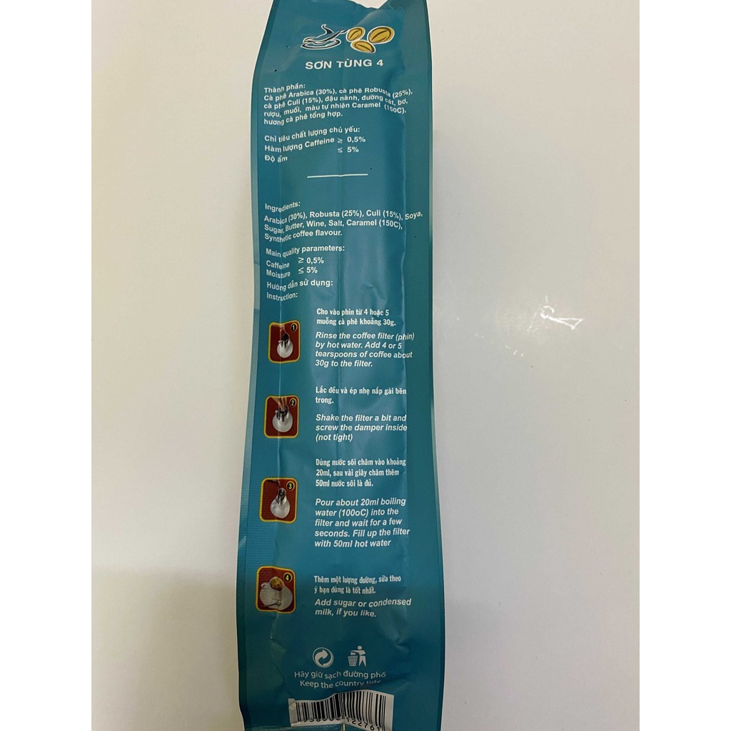 CÀ PHÊ SƠN TÙNG XANH SỐ 2 - SỐ 4