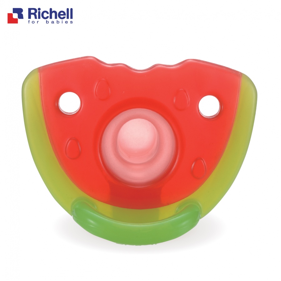 Ty Ngậm Silicone cho bé hình dưa hấu Richell (3+ tháng) - ty ngậm trẻ em - Ti giả