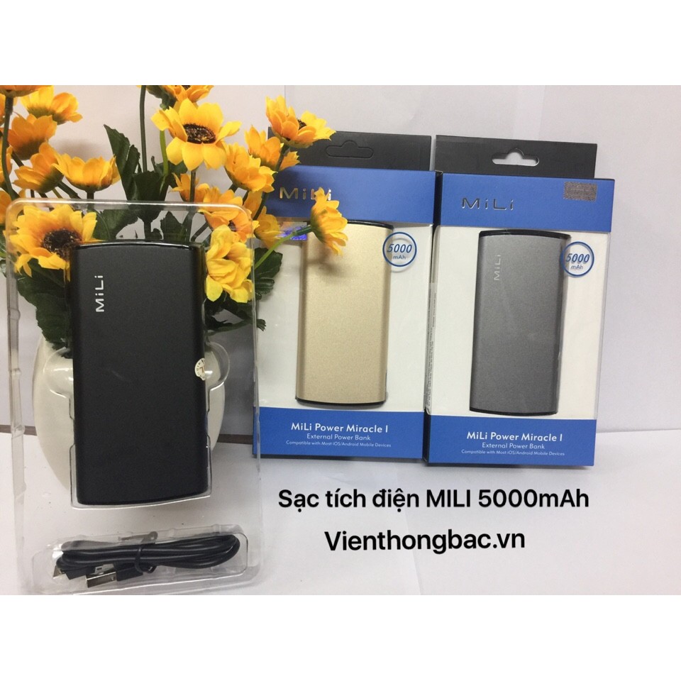 Sạc Dự Phòng MiLi Power Miracle I (HB-Q05) 5000mAh