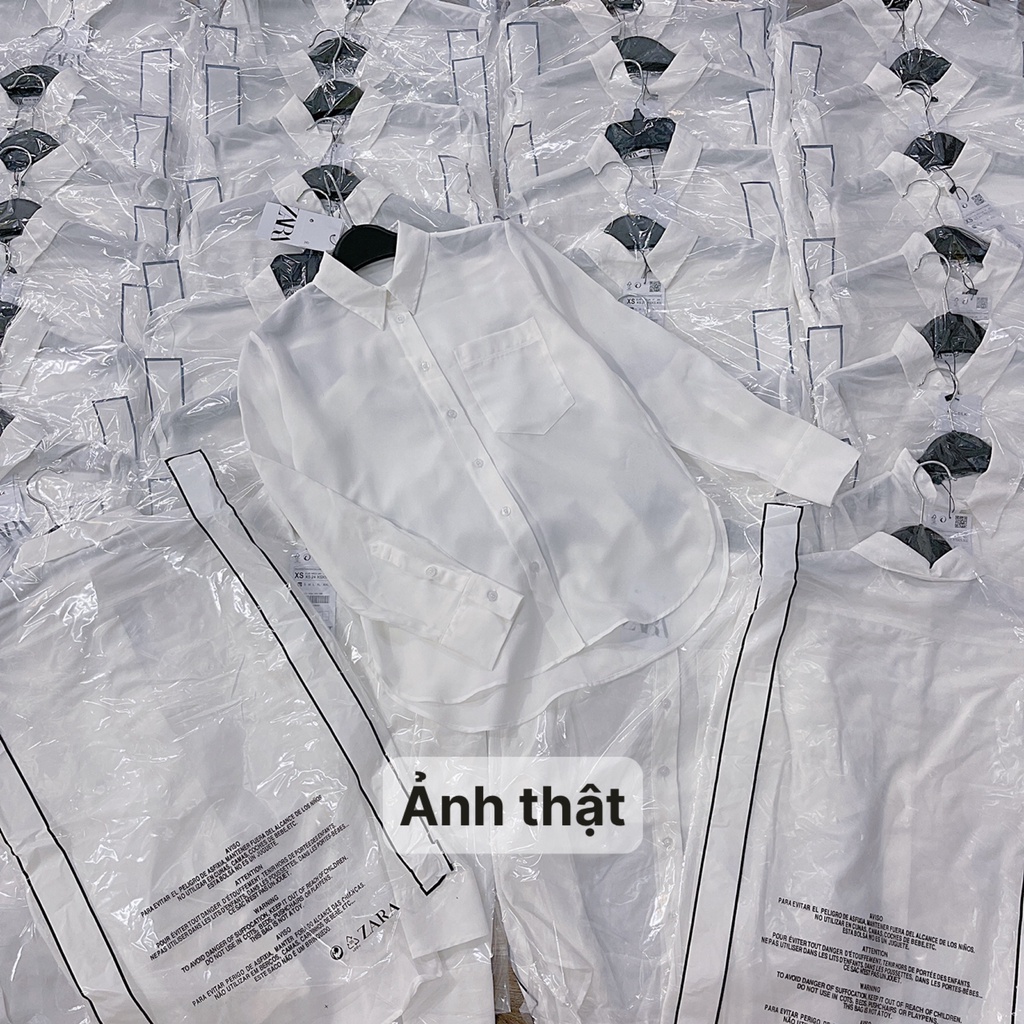 ÁO SƠ MI TRẮNG NGUYÊN MÓC VẢI MANGO XUẤT DƯ SỊN TRẺ TRUNG