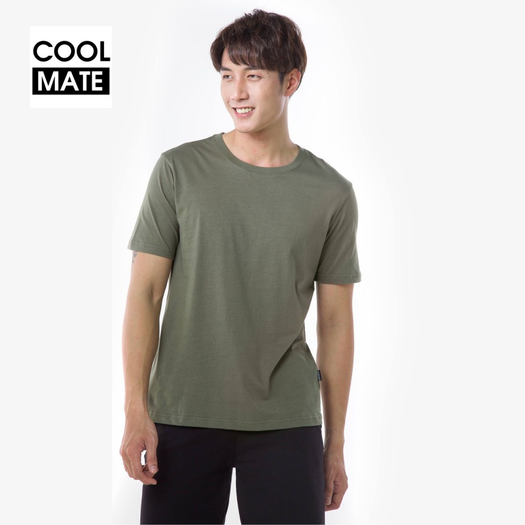 Áo thun nam 100% Cotton Essential Tee màu RÊU BỤI thương hiệu Coolmate | WebRaoVat - webraovat.net.vn