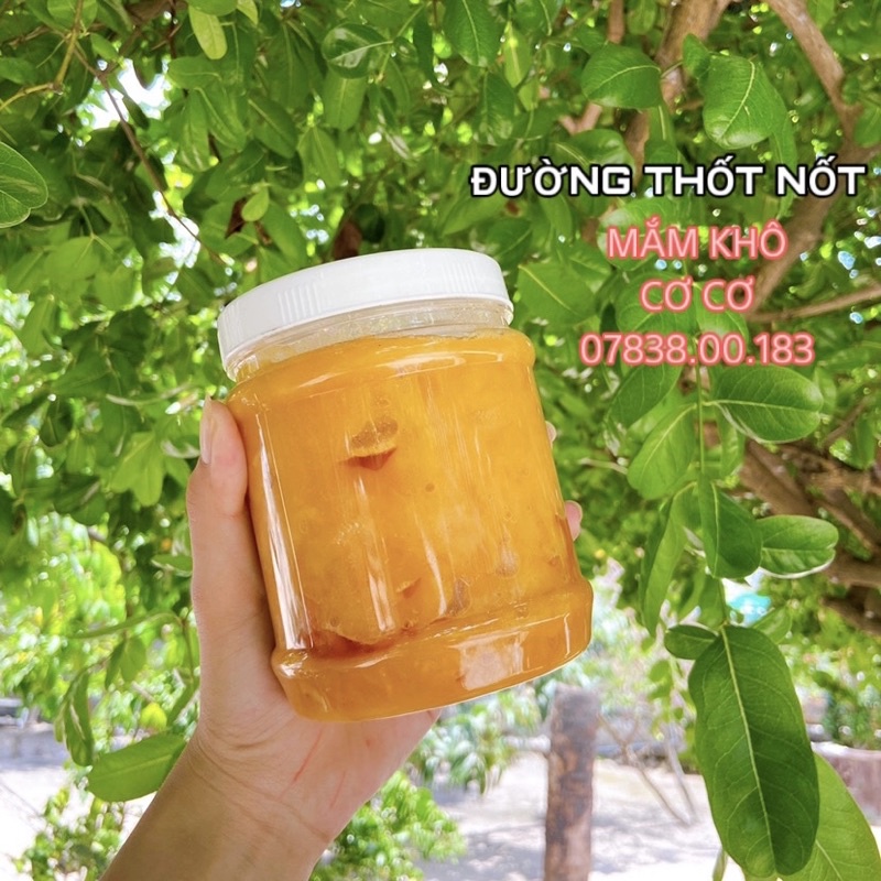 Đường Thốt Nốt Tự Nhiên Hũ 1kg, Đường Thốt Nốt Hữu Cơ Nguyên Chất, Mắm Cá Cơ Cơ