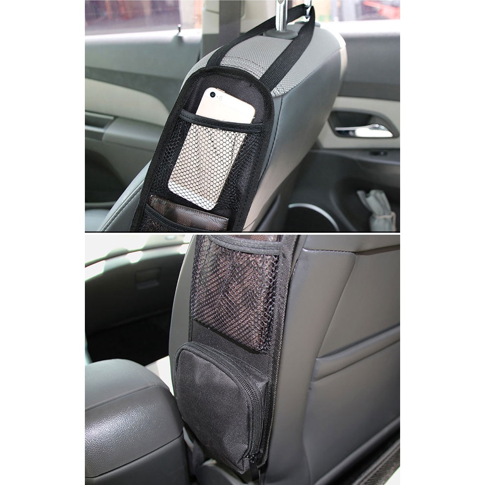 Túi Lưới Co Giãn Đựng Đồ Gắn Lưng Ghế Xe Hơi Tiện Dụng