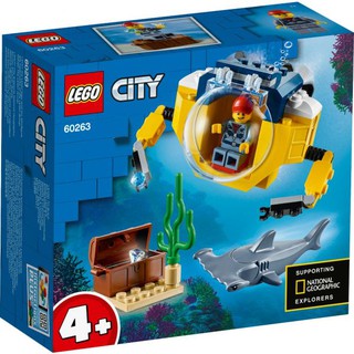 Đồ chơi LEGO CITY - Tàu Ngầm Mini Truy Tìm Kho Báu - Mã SP 60263