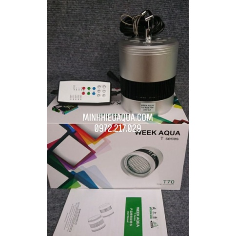 Đèn Week T-70 RGB 70w  Đèn Week T70 pro Chưa gồm giá treo đèn
