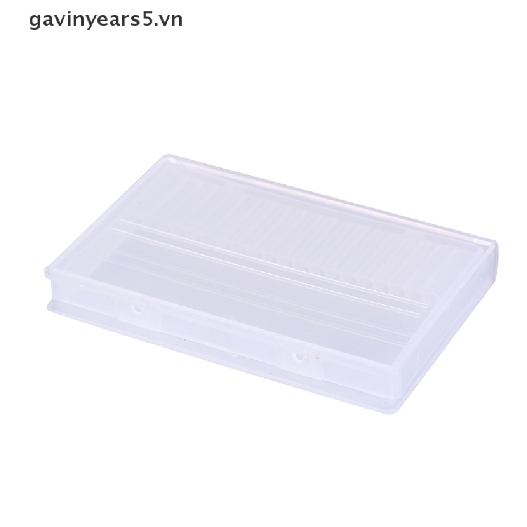 Hộp Nhựa 20 Lỗ Đựng Đầu Mài Móng Tay 3 / 32 &quot;bits