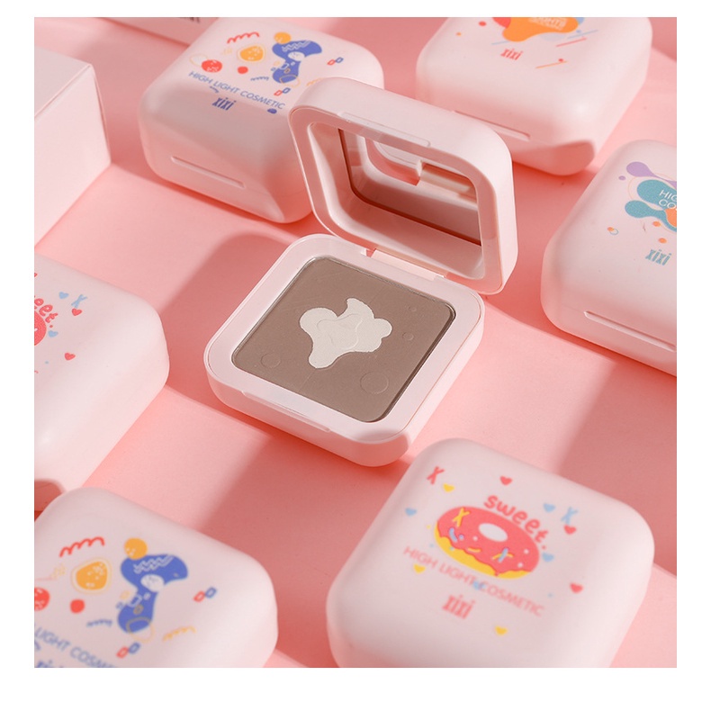 (Hàng Mới Về) Bảng Phấn Bắt Sáng 4 Màu Sắc Kết Hợp Thời Trang | BigBuy360 - bigbuy360.vn