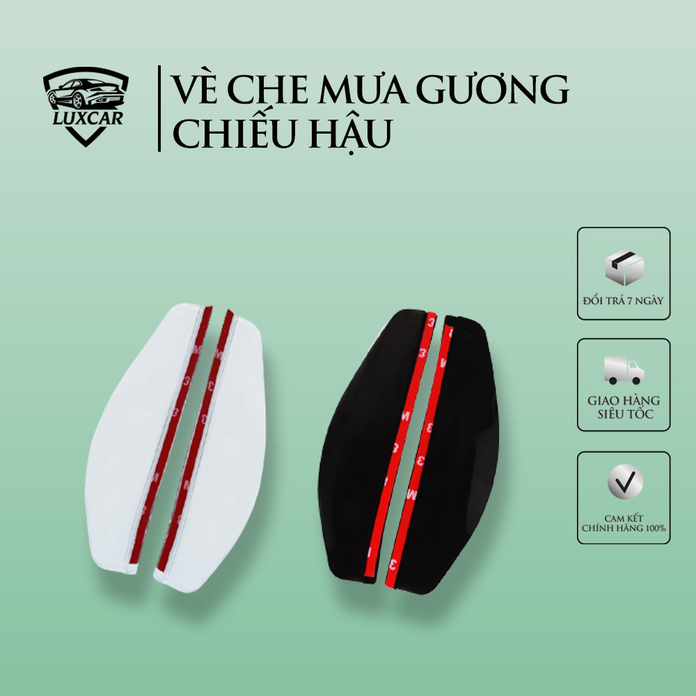 Vè che mưa gương chiếu hậu LUXCAR chống bám nước mờ gương - Hàng cao cấp