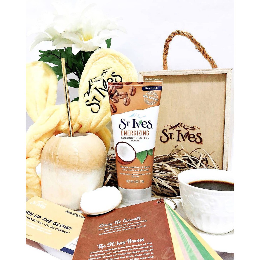 Sữa Rửa Mặt Tẩy Tế Bào Chết Dừa &amp; Cafe St.Ives 170g