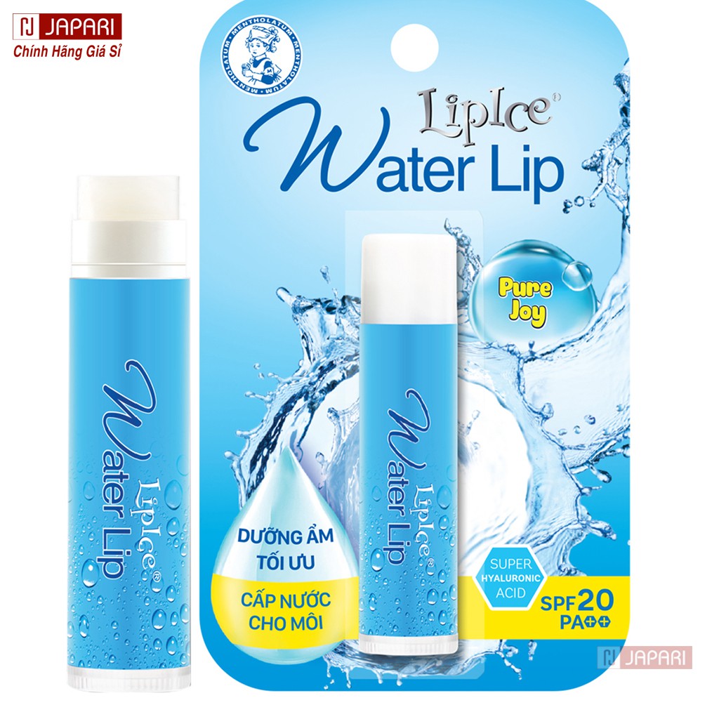 Son Dưỡng Môi Lipice Water Lip Không Màu CHÍNH HÃNG Không Mùi / Thảo Mộc Cấp Ẩm Chống Nắng Chăm Sóc Da Môi ROHTO JAPARI