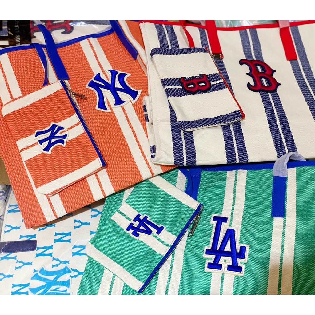 Túi tote MLB kèm ví nhỏ size 43 x 34 x 19cm màu mới hàng xuất dư