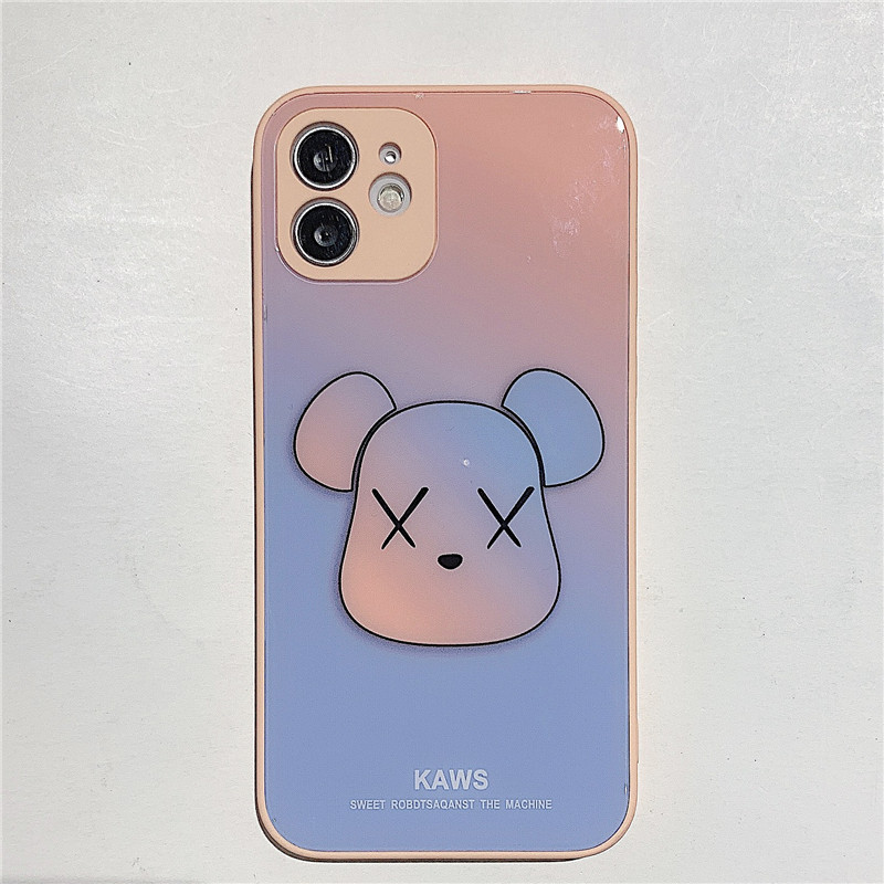 Giảm ₫3,000] Ốp điện thoại kính cường lực cứng in hình gấu kaws cho iphone  12 pro max 11 x xs xr 7 8 plus - tháng 2/2023 - BeeCost