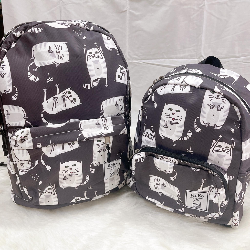 Balo hoạt hình vải dù polyster nhỏ lớn cao cấp Thái Lan