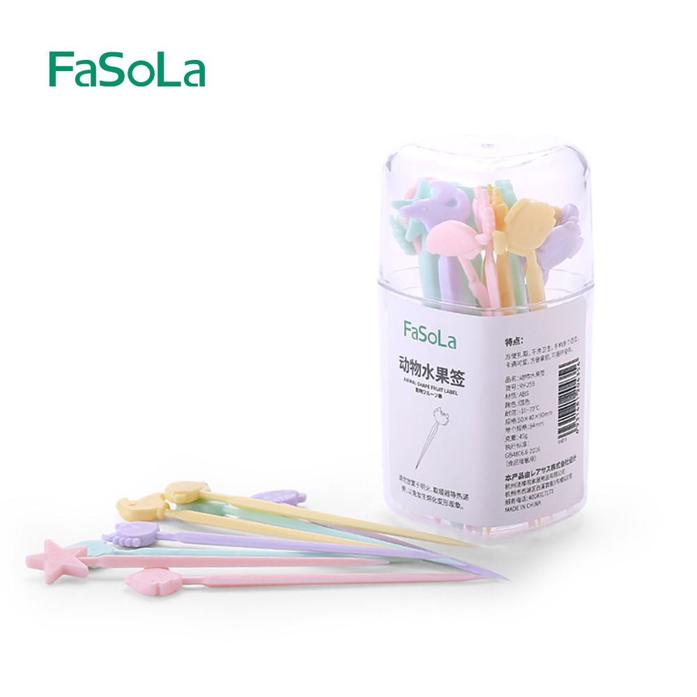 [FREESHIP] Nĩa nhựa ăn trái cây, rau câu hình sinh vật biển dễ thương [FASOLA] FSLRY-258