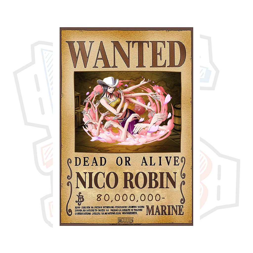 Poster truy nã Nico Robin ver 2 - One Piece