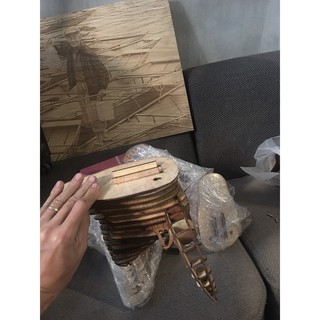 Đầu trâu 3d puzzle mô hình decor nhà cửa