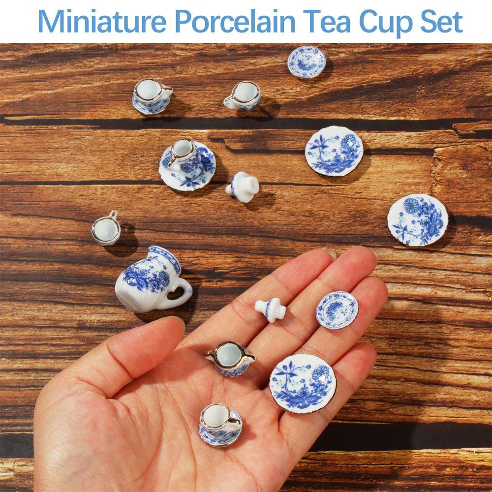 CONOPERY Bộ Phụ Kiện Cho Nhà Búp Bê|Trang Trí Nhà Bếp Hoa Văn Bàn Ăn Ware